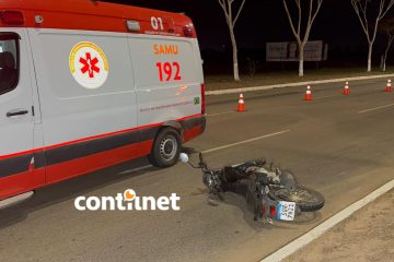 Motociclista bêbado se acidenta e é resgatado pelo Samu em Rio Branco
